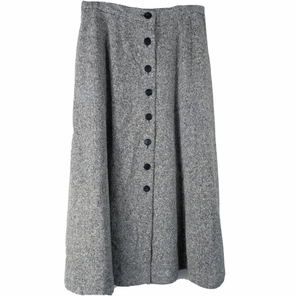 NEW $125 Orvis Tweed Maxi Skirt! Tweedy Wool Blend Heavier Weight Fully Lined